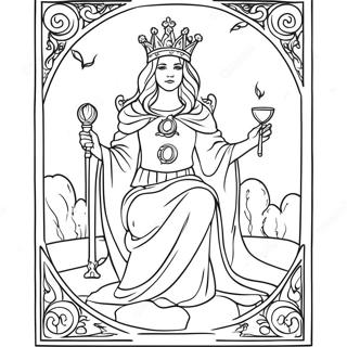 Tarot Card Coloring Pages