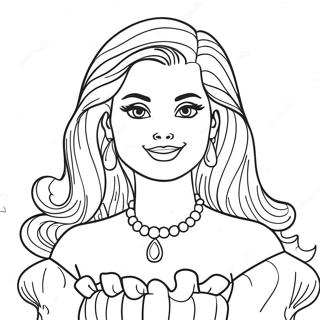 Vintage Barbie Coloring Page 86259-27025