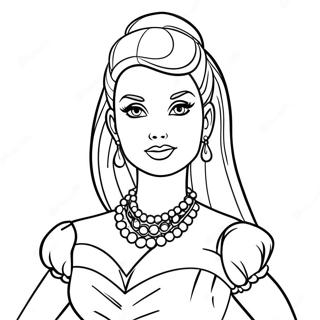 Vintage Barbie Coloring Page 86259-27028