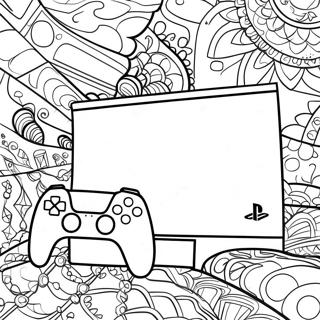 Playstation 5 Console Coloring Page 86311-27071