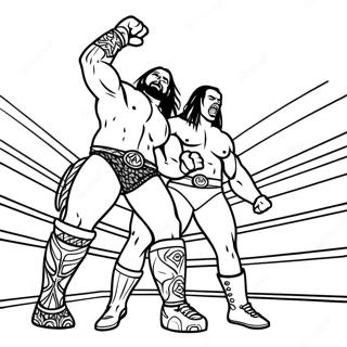 Wwe Superstars In Action Coloring Page 86361 27142