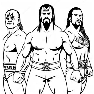 Wwe Legends Coloring Page 86363 27150