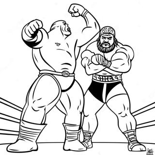 Wwe Tag Team Champions Coloring Page 86364 27153