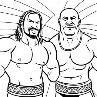 Wwe Tag Team Champions Coloring Page 86364 27154