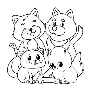 Furry Friends Coloring Page 86438-27190