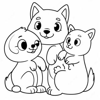 Furry Friends Coloring Page 86438-27192