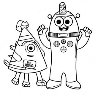 Yo Gabba Gabba Coloring Pages