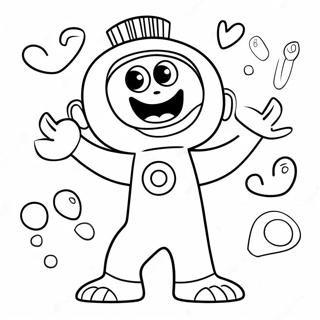 Toodee In A Fun Pose Yo Gabba Gabba Coloring Page 86468 27226