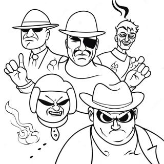 The Bad Guys Coloring Pages