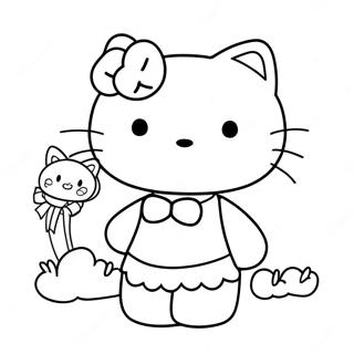 Cute Hello Kitty And Dear Daniel Coloring Page 86568-27273