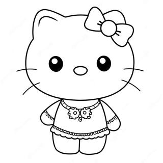 Cute Hello Kitty And Dear Daniel Coloring Page 86568-27274