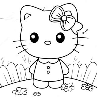 Cute Hello Kitty And Dear Daniel Coloring Page 86568-27275