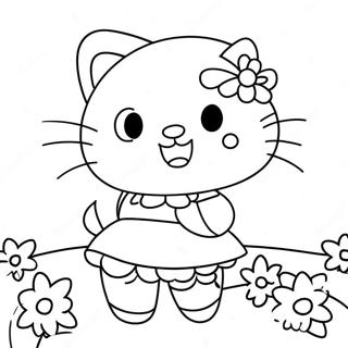 Happy Hello Kitty And Dear Daniel Coloring Page 86571 27286