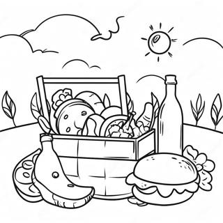 Picnic Coloring Page 86670-27351