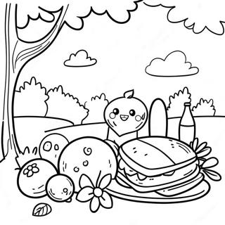 Picnic Coloring Page 86670-27352