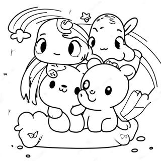 Rainbow Friends Cyan Coloring Page 86722-27391