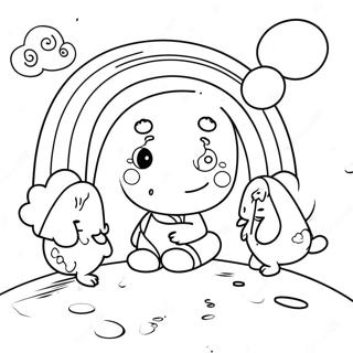 Rainbow Friends Cyan Coloring Page 86722-27392