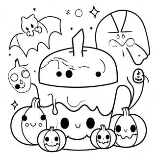 Halloween Kawaii Coloring Page 86748-27410