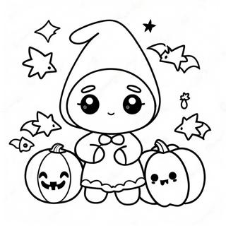 Halloween Kawaii Coloring Page 86748-27411