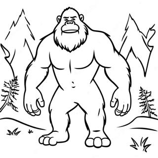 Bigfoot Coloring Pages