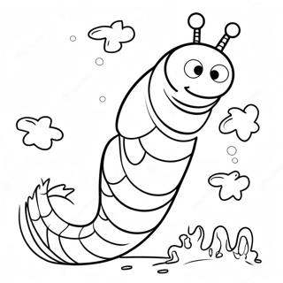 Worm Coloring Pages