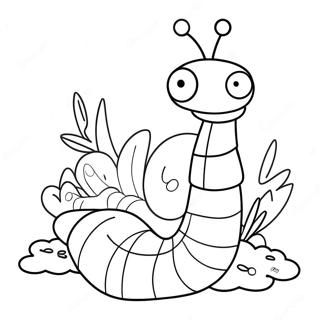 Worm Coloring Page 86825-27470