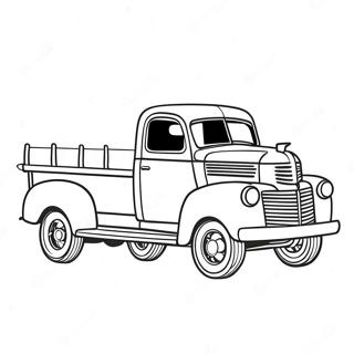 Vintage Truck Coloring Page 86852-27499