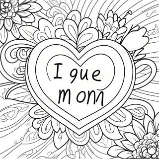 I Love You Mom Coloring Pages