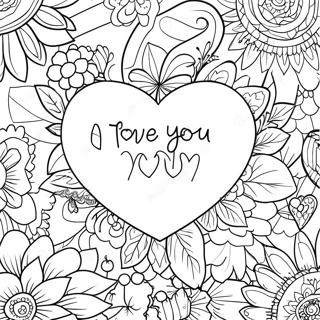 Creative I Love You Mom Coloring Page 86877 27517