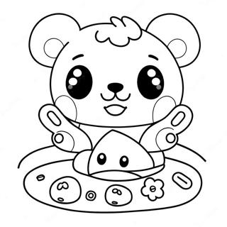 Rilakkuma Cinnamoroll Coloring Page 86926-27551