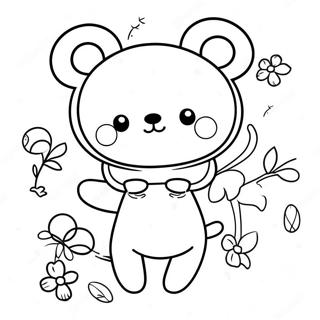 Rilakkuma Cinnamoroll Coloring Page 86926-27552