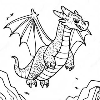King Ghidorah Flying In The Sky Coloring Page 86955-27581