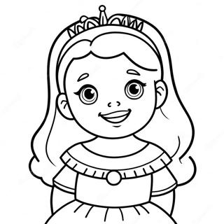 Adorable Princess Coloring Page 87030-27633