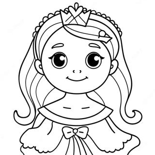 Adorable Princess Coloring Page 87030-27634