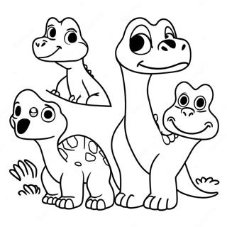 Littlefoot And Friends Coloring Page 87082-27673