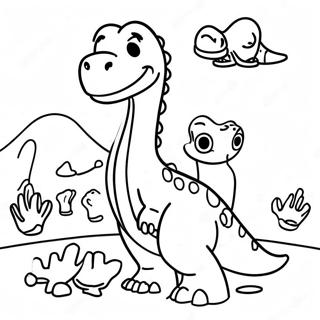 Littlefoot And Friends Coloring Page 87082-27674