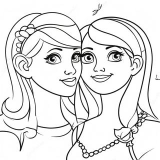 Two Bff Coloring Pages