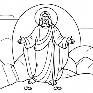 He Is Risen Coloring Pages