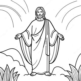 Inspirational He Is Risen Coloring Page 87186 27757