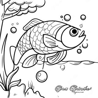 Big Catch Fishing Scene Coloring Page 87211-27776
