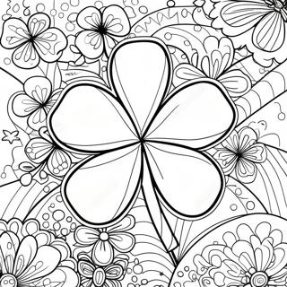 Festive Irish Shamrock Coloring Page 87286 27827