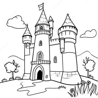 Traditional Irish Castle Coloring Page 87288-27835