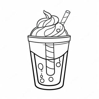 Milkshake Coloring Pages