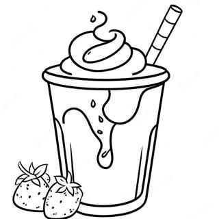Mint Chocolate Chip Milkshake Coloring Page 87469-27979