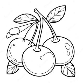 Cherries Coloring Page 87543-28023