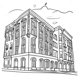 Buildings Coloring Pages