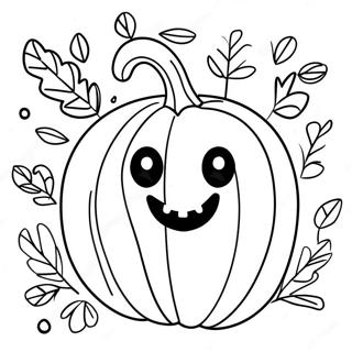 Playful Pumpkin Coloring Page 87621-28089