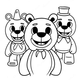 Nightmare Five Nights At Freddy's Coloring Pages