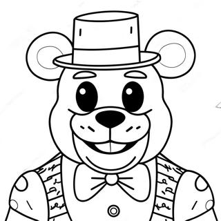 Creepy Freddy Fazbear Coloring Page 87748-28185