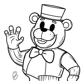 Creepy Freddy Fazbear Coloring Page 87748-28186